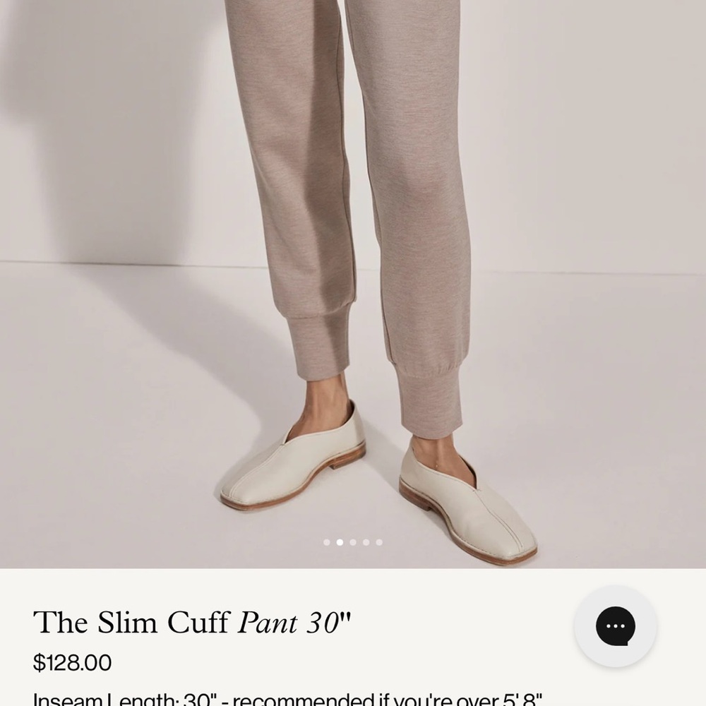 Varley Slim Cuff Track Pants in Taupe